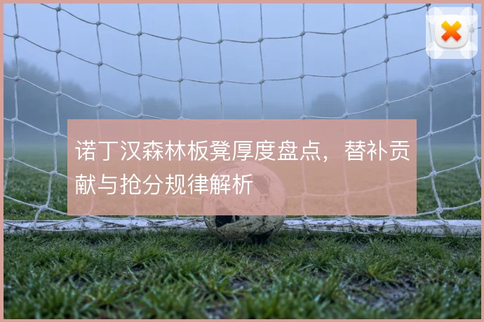 诺丁汉森林板凳厚度盘点，替补贡献与抢分规律解析