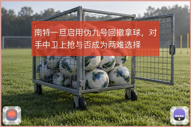 南特一旦启用伪九号回撤拿球，对手中卫上抢与否成为两难选择